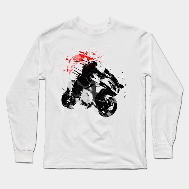 Kawasaki Ninja Long Sleeve T-Shirt by vivalarevolucio